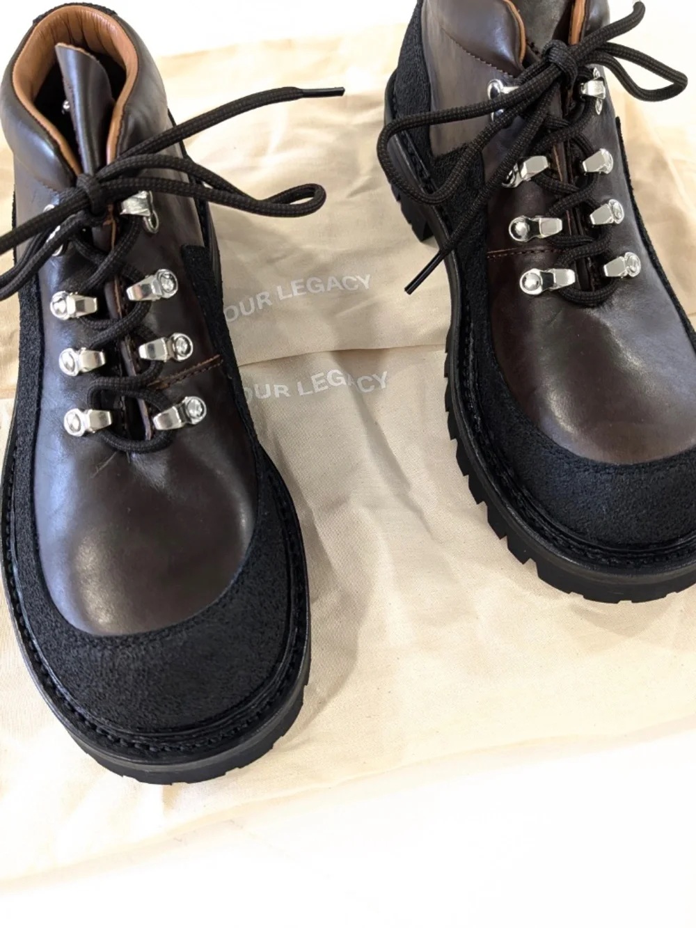 Our Legacy Quest Boots Maduro Brown Cattle Hide Leather EU 43 US 10 10.5 Vibram